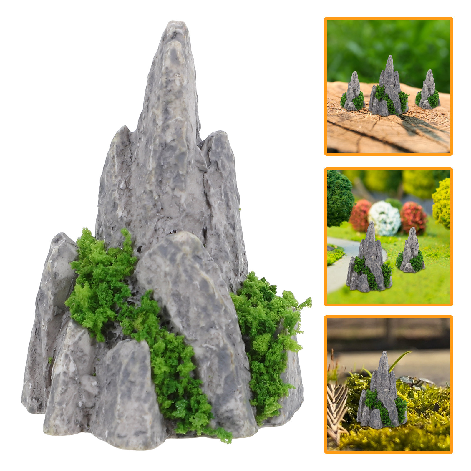 Bonsai Garden With Sand - 8 Pezzi di Mini Ornamenti in