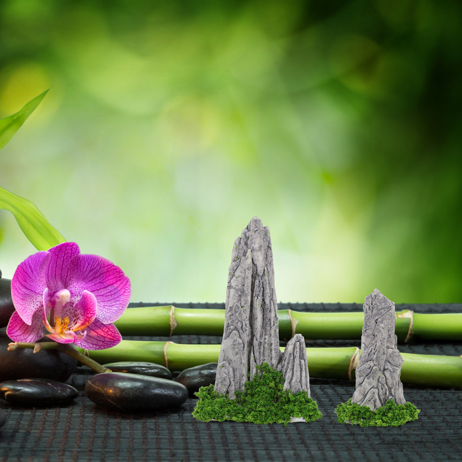 12 Pezzi di Decorazioni in Res - Bonsai Garden With Sand recensione e prezzo